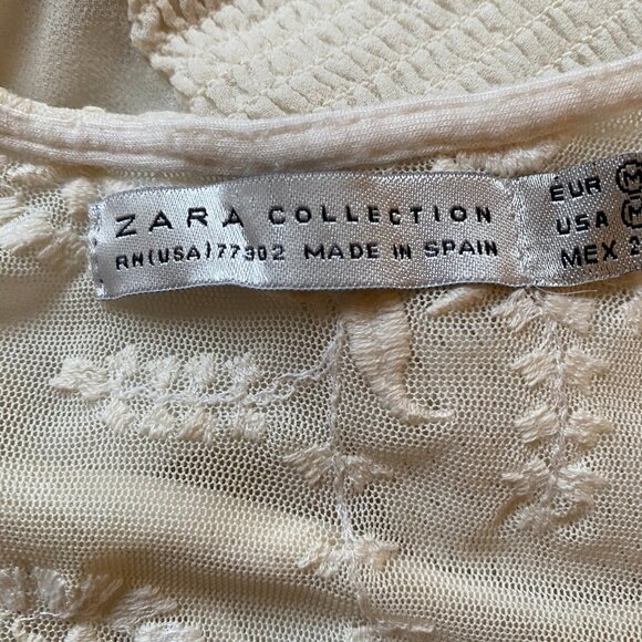 Zara Women's embroidered blouse - Picture 3 of 3